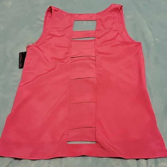 🫧 Material Girl Pink tank top with ladder back size Medium NWT - Picture 4 of 4